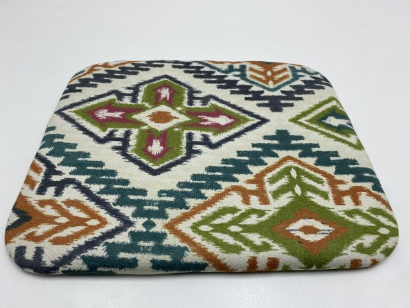 Knsz oturma minderi 1 li mazlum kilim desen tel sandalyesi oturma yeri için - Resim 2