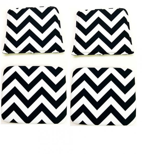 Knsz minder seti 2 li mazlum aldo kumaş oturma ve sırt tel sandalyesi minderi bir arada - Resim 2