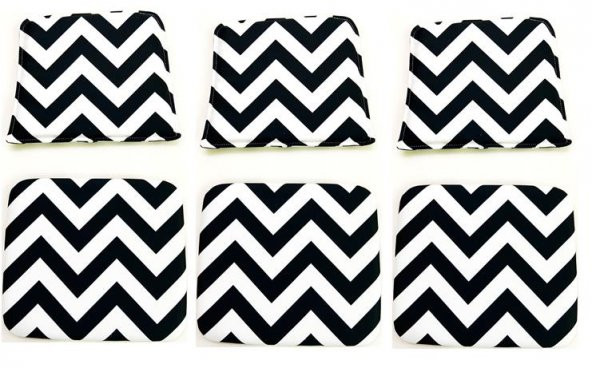 Knsz minder seti 3 lü mazlum aldo kumaş oturma ve sırt tel sandalyesi minderi bir arada - Resim 2