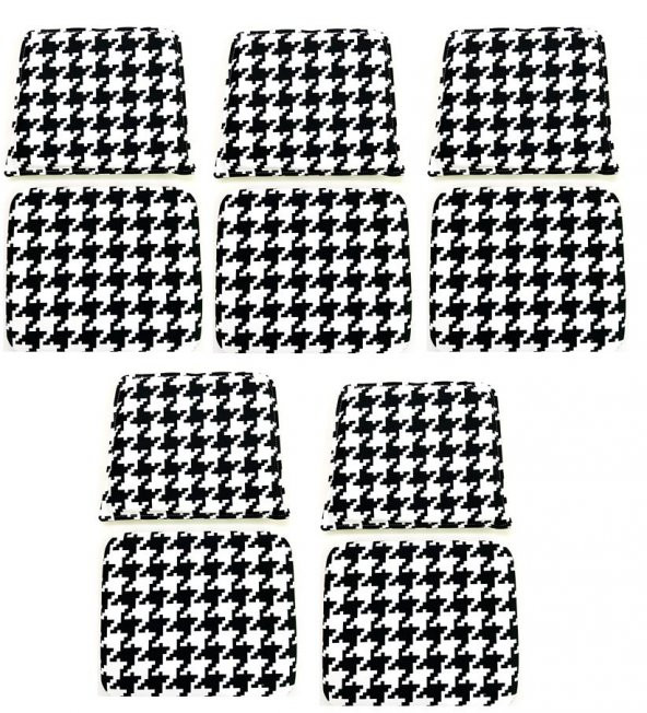 Knsz minder seti 5 li mazlum kono kumaş oturma ve sırt tel sandalyesi minderi bir arada ürün görseli 1