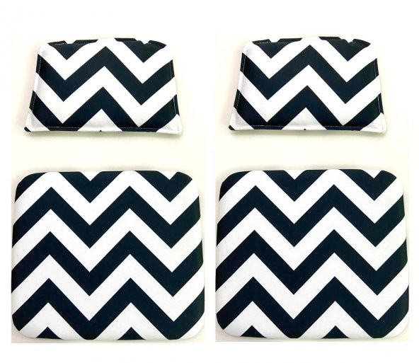 Knsz minder seti 2 li zng&mğr&uslu aldo kumaş tel bar sandalyesi oturma ve sırt minderi set ürün görseli 1