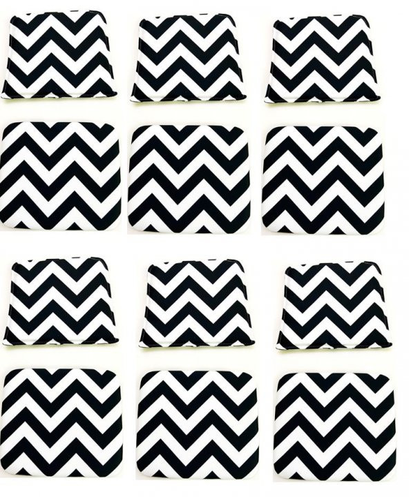 Knsz minder seti 6 lı zng&mğr&uslu aldo kumaş tel bar sandalyesi oturma ve sırt minderi set - Resim 2