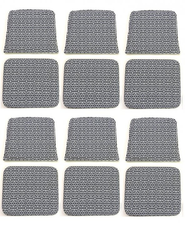 Knsz minder seti 6 lı zng&mğr&uslu talen kumaş tel bar sandalyesi oturma ve sırt minderi set - 2