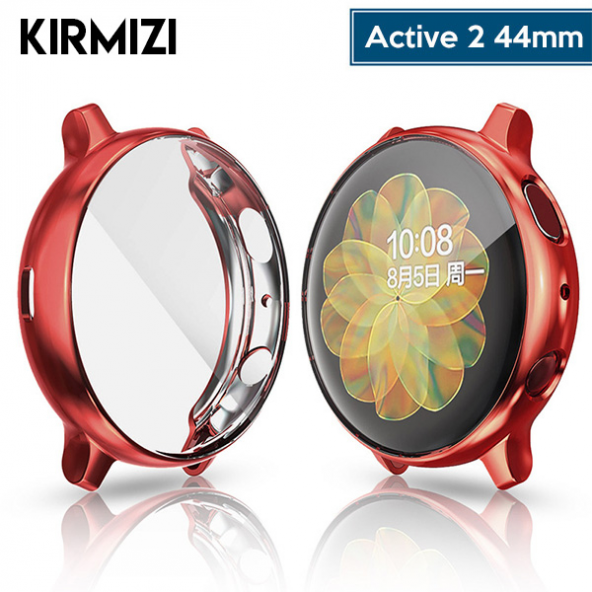 SM Galaxy Watch Active 2 44mm R820 Slim 360 Koruma Silikon Kılıf - ROSE GOLD - 6