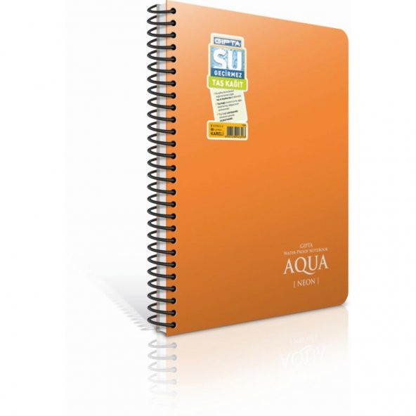 GIPTA AQUA NEON A6 80YP KARELİ DEFTER