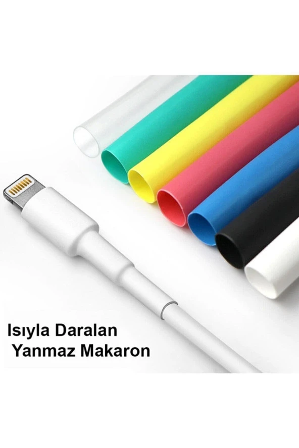 Kablo Koruyucu 530 Parça Kablo Makaron Seti. Isıya Dayanıklı Kalo Koruyucu Kablo Tamir Borusu Kablo Kanalı - 4
