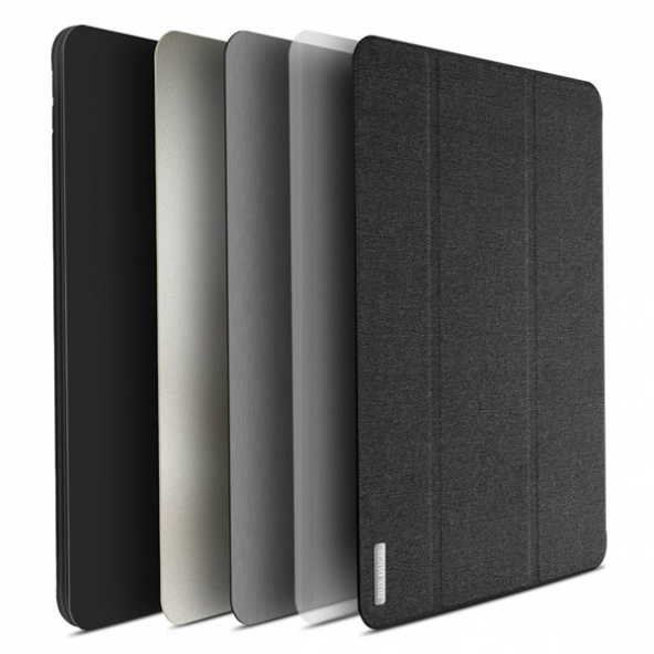 DUX DUCİS iPad Pro 10.5 (2019-2017 )Kılıf Kalem Yerli Soft Tpu Mıknatıslı Domo Series Kılıf - GRİ - 6