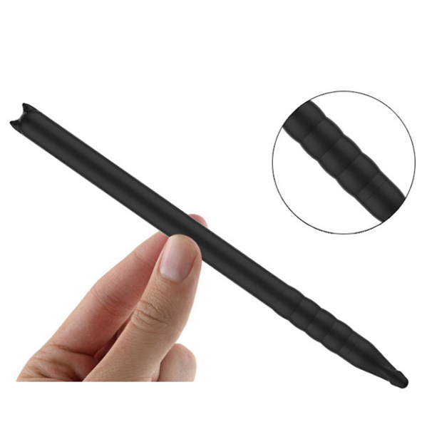 Apple Pencil 2 İçin Silikon Kılıf Koruyucu Kılıf - SİYAH - 4