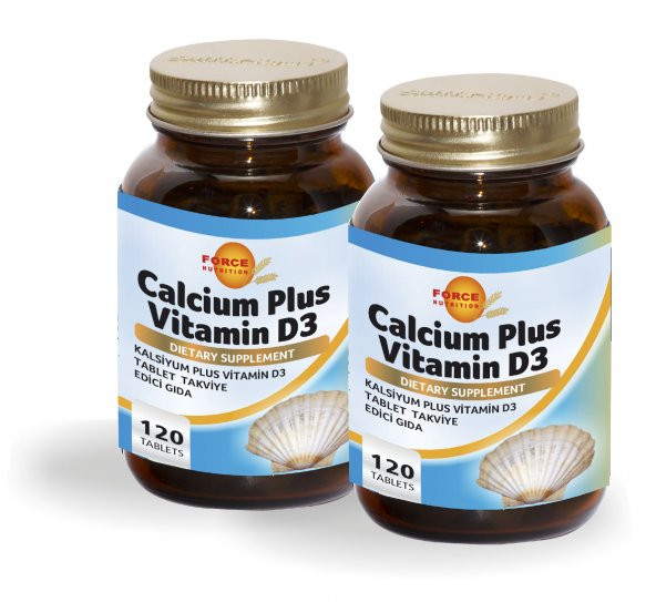 Force Nutrition Calcium Plus Vitamin D3 120 Tablet 2 Adet