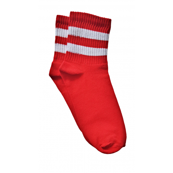 London Socks Unisex Kırmızı Tenis Çorap