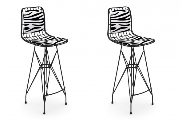 Knsz kafes tel bar sandalyesi 2 li zengin syhbonar sırt minderli 75 cm oturma yüksekliği ofis cafe bahçe mutfak