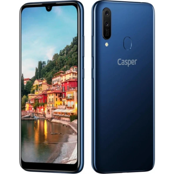 Casper Via E4 Duos 32 GB Mavi Cep Telefonu KUTUSU AÇIK SIFIR