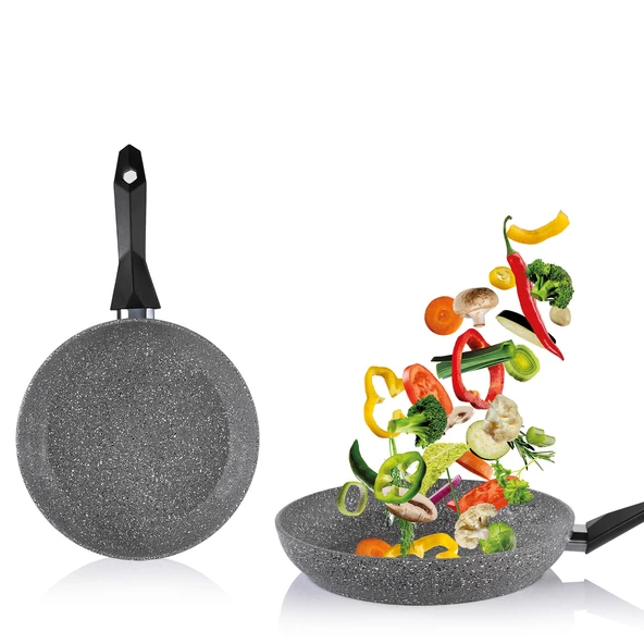 Schafer Cory Yanmaz Yapışmaz Tava 24 Cm-Gri - 2