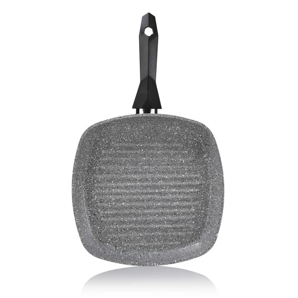 Schafer Cory Yanmaz Yapışmaz Kare Grill Tava 28 Cm-Gri - 4