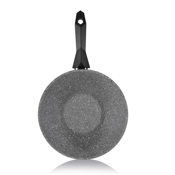 Schafer Cory Yanmaz Yapışmaz Wok Tava 28 Cm-Gri - 4