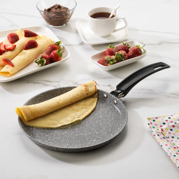 Schafer Cory Yanmaz Yapışmaz Krep Tava 25 Cm-Gri - 2