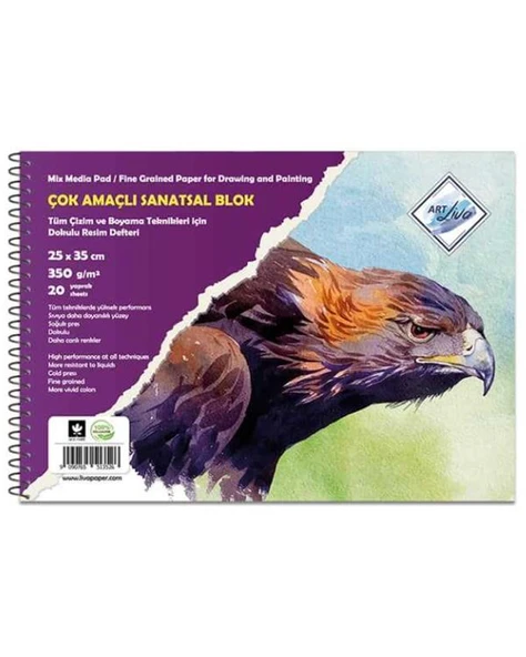 Art Liva Çok Amaçlı Resim Defteri 25x35 cm 350g ürün görseli 1