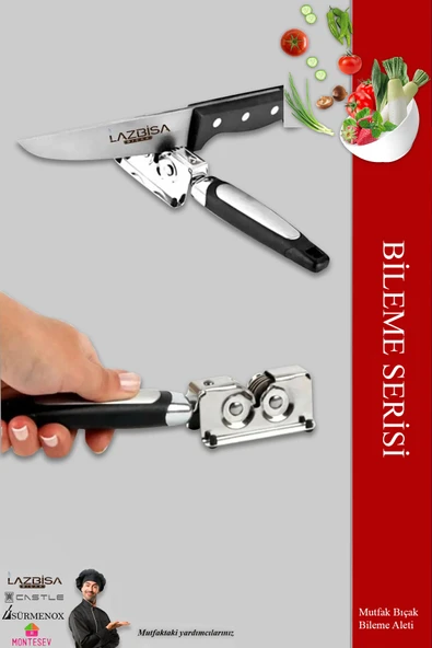 Lazbisa Bıçak Bileme Aleti Pratik Bıçak Bileme Aparatı Profesyonel Bıçak Bileyici - Resim 3