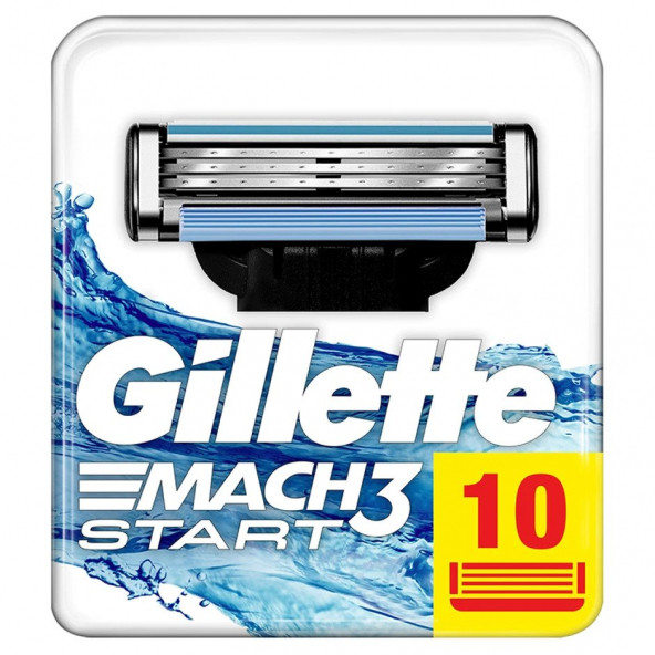 Gillette Mach3 Start Erkek Yedek Tıraş Bıçağı 10'lu