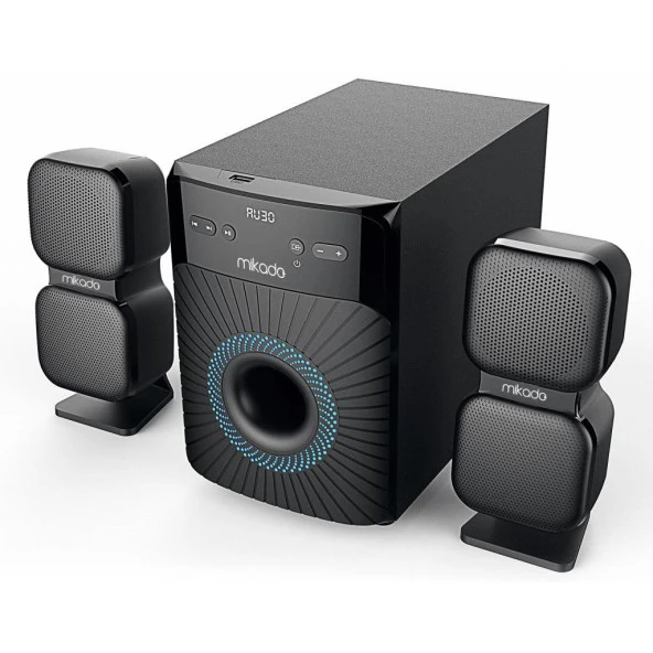 Mikado MD-360BT 2+1 38W BT/AUX/USB/FM/LED Ekran Multimedia Speaker - 3