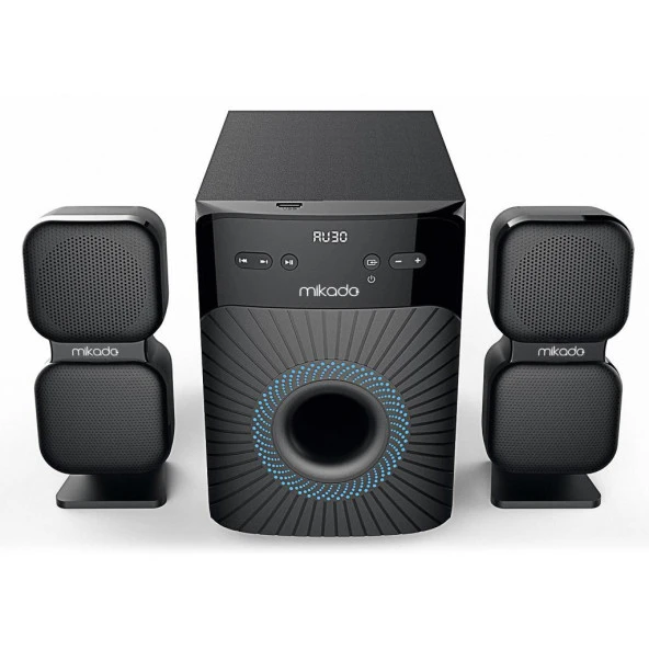 Mikado MD-360BT 2+1 38W BT/AUX/USB/FM/LED Ekran Multimedia Speaker - 4