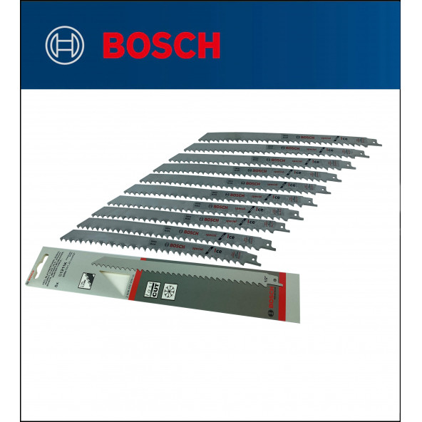 Bosch - Tilki Kuyruğu Bıçağı S 1211 K - Buz ve Kemik Kesme 2608652900 10'Lu Paket
