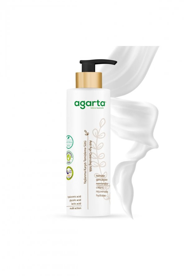 Doğal Yaşlanma Karşıtı Temizleme Sütü 225 Ml - 2