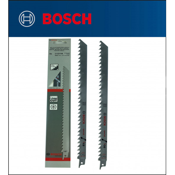 Bosch - Tilki Kuyruğu Bıçağı S 1211 K - Buz ve Kemik Kesme 2 608 652 900 2'Li Paket