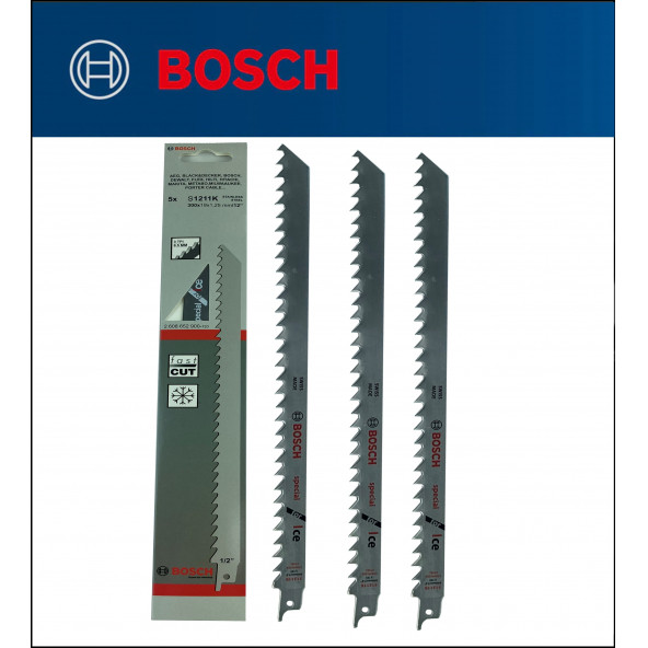 Bosch - Tilki Kuyruğu Bıçağı S 1211 K - Buz ve Kemik Kesme 2 608 652 900 1'Li Paket - 5