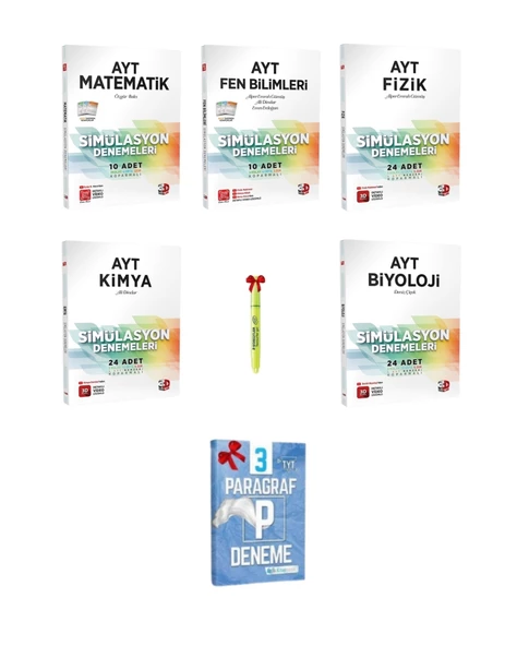 AYT Matematik+Fen+Fizik+Kimya+Biyoloji Deneme Tamamı Video Çözümlü