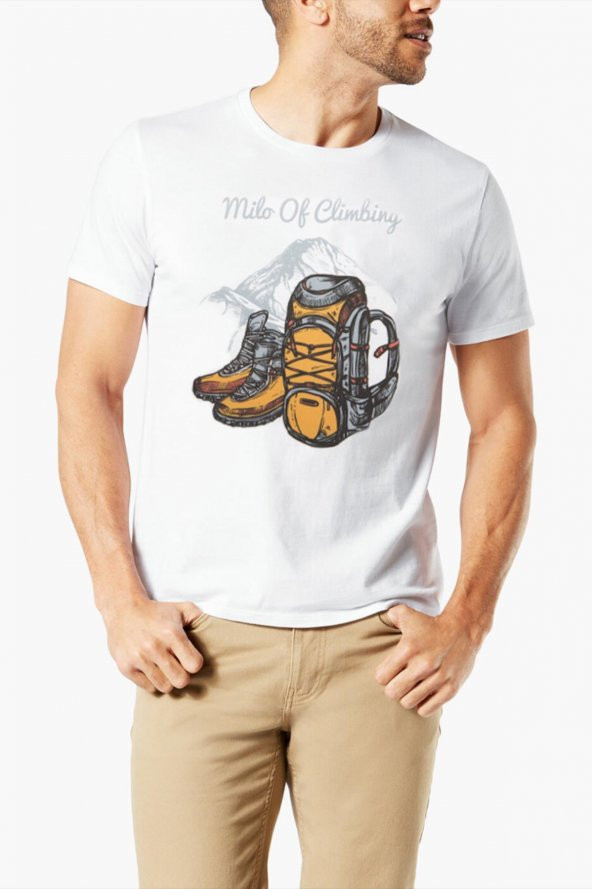 Milo CM2020676 - Klin Kamp Temalı Unisex T-shirt