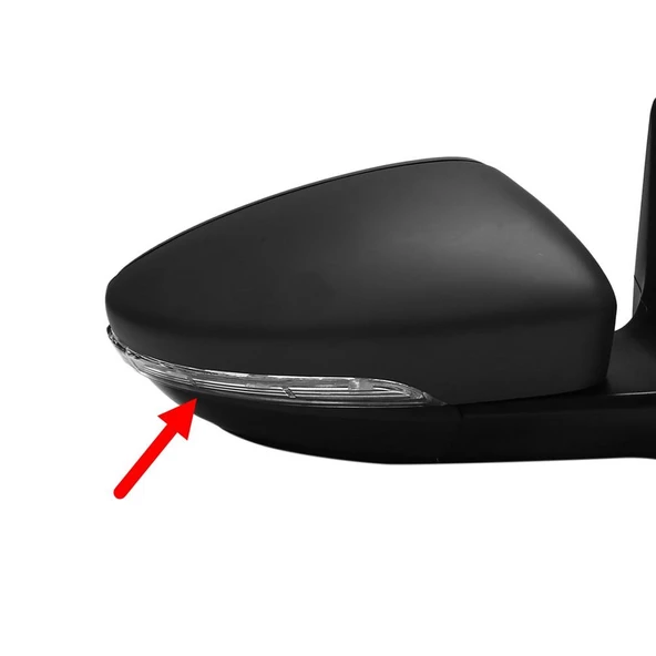 VW Beetle 2012-2019 Sağ Dış Dikiz Ayna Sinyali Lambası 3C8949102D