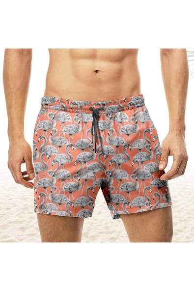 Nordbron NBS043C - Flamingo White Deniz Şortu ürün görseli 1