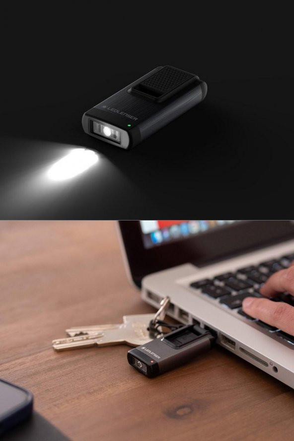 Led Lenser 502574 - K4R Şarjlı Gri El Feneri Led Lenser - 5