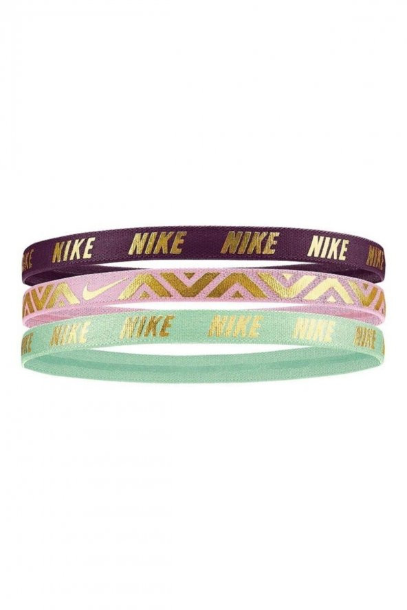 Nike N.000.2551.969.OS - Girls Metallic Hairbands 3 Pk Unisex Saç Bandı - 2