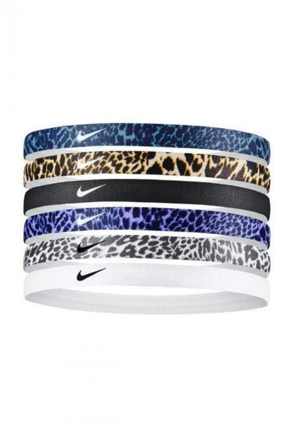 Nike N.000.2545 - Printed Hairbands 6lı Saç Bandı - 2