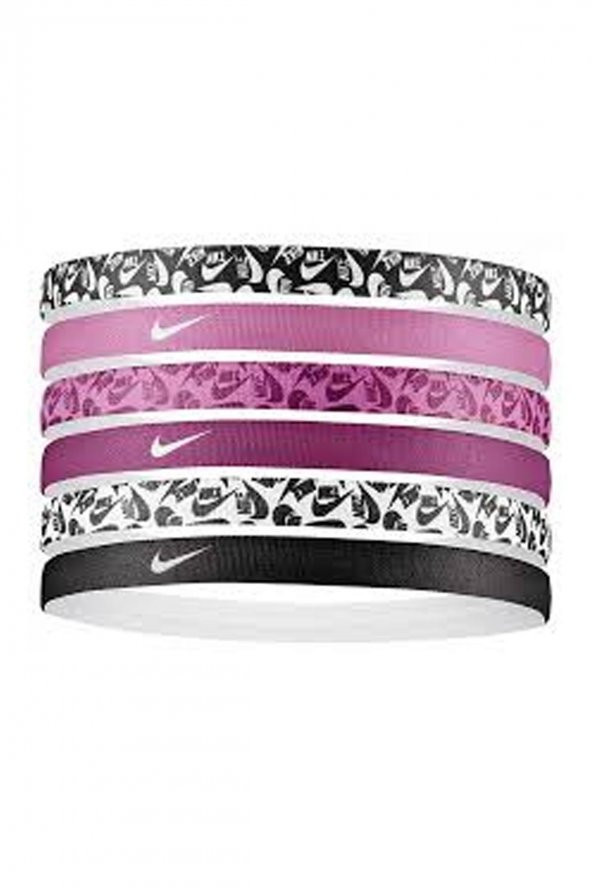 Nike N.000.2545 - Printed Hairbands 6lı Saç Bandı - 3