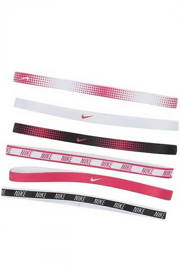Nike N.000.2545 - Printed Hairbands 6lı Saç Bandı - 7