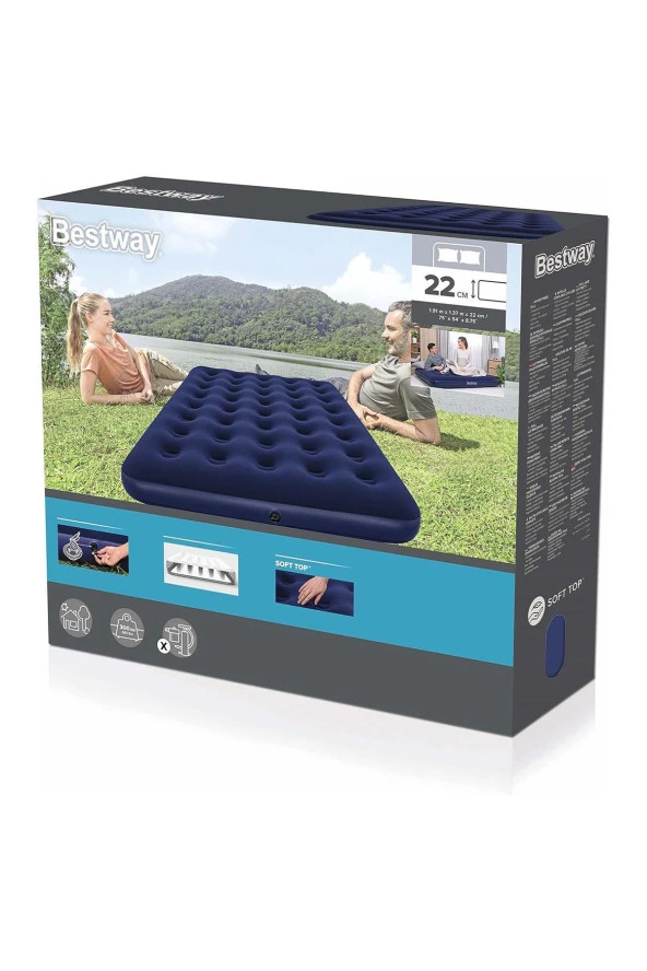 Bestway Pavillo Çift Kişilik Şişme Yatak ve Pompa Dahil - 3