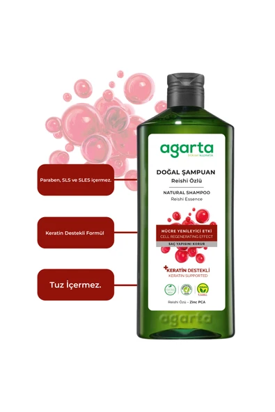 Agarta Doğal Şampuan Reishi 400 ml - Resim 2