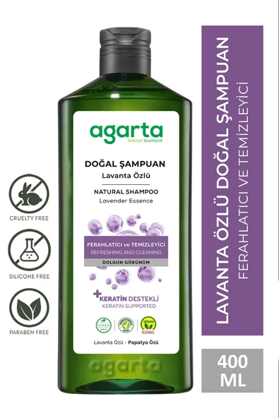 Agarta Doğal Şampuan Lavanta 400 ml