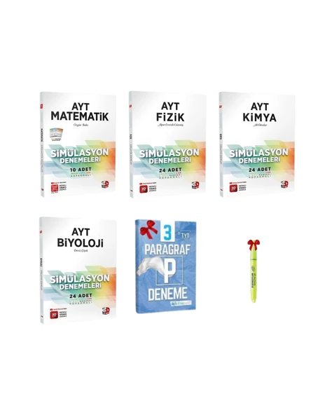 AYT Matematik+Fizik+Kimya+Biyoloji Deneme Tamamı Video Çözümlü