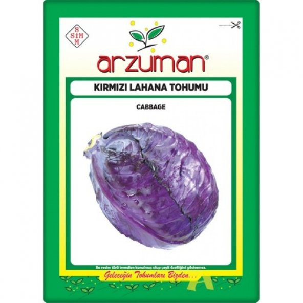 Arzuman Kırmızı Lahana Tohumu (Kara Lahana) 10 gr