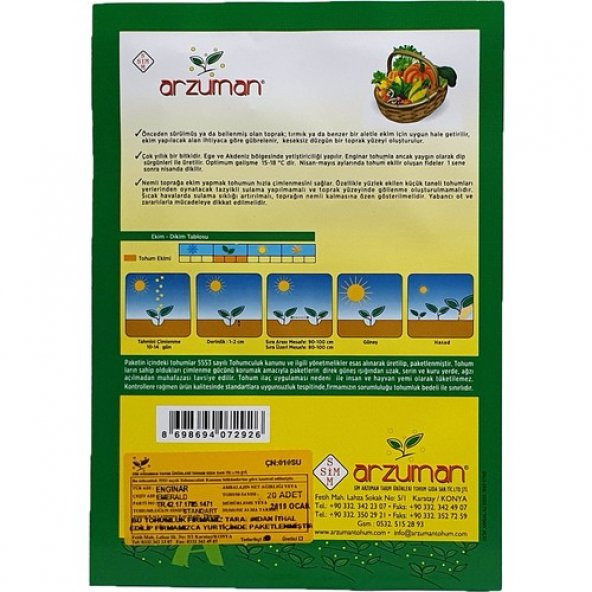 Arzuman Enginar Tohumu 20li - 3