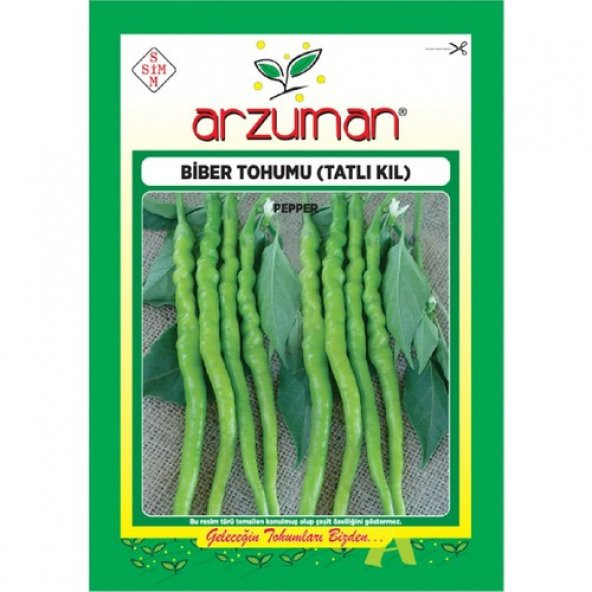 Arzuman Tatlı Kıl Biber Tohumu (10 Gr)