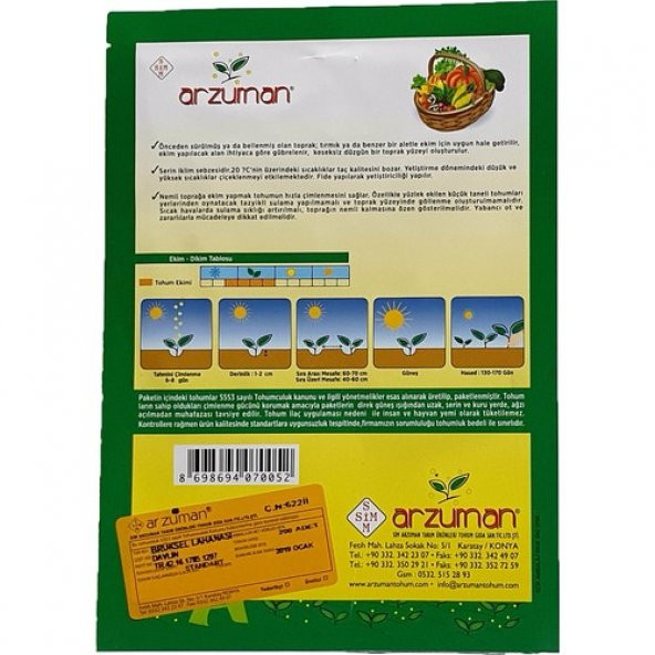 Arzuman Brüksel Lahanası 200lü - Resim 3