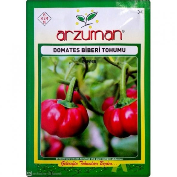 Arzuman Domates Biberi Tohumu 5 gr-500+ Adet