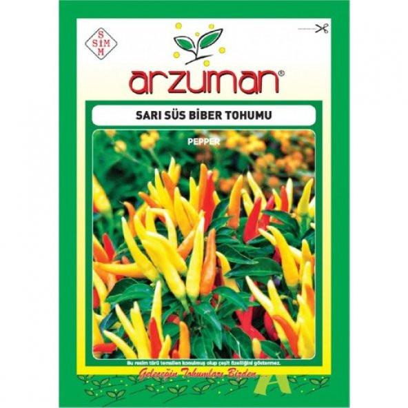 Arzuman Sarı Süs Biber Tohumu (5 Gr)
