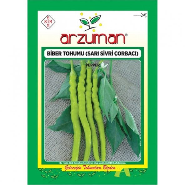 Arzuman Biber Tohumu -Sarı Sivri Çorbacı- (10 Gr) ürün görseli 1