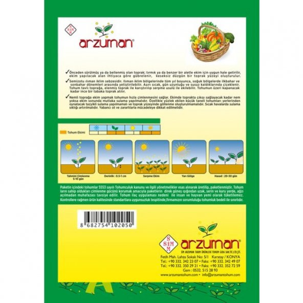 Arzuman Yeşim Semizotu Tohumu 10 Gram - Resim 2